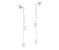 Dangling Chain Silver Earring STC-2226